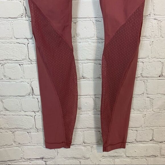 Athleta Salutation Pocket Tight Legging XXS Side Pockets Mesh Mauve - Picture 9 of 16